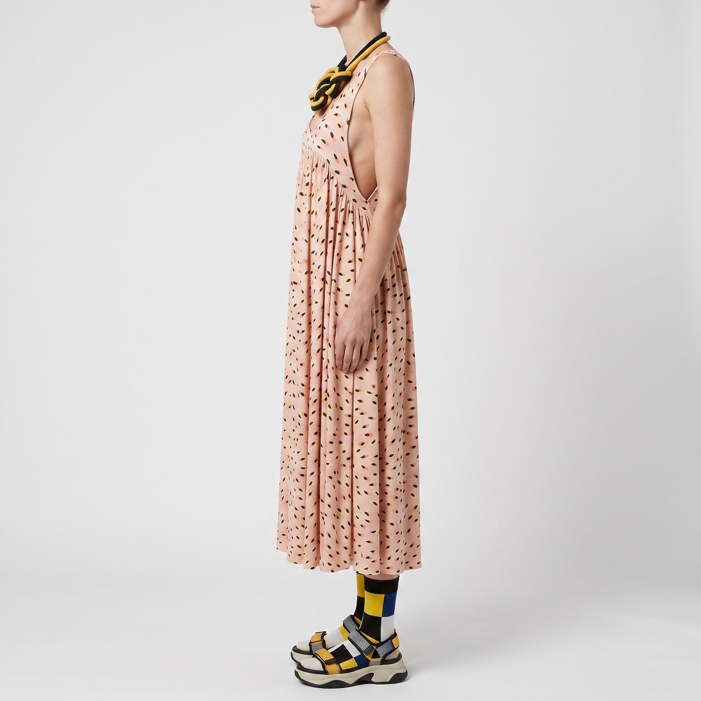 Printed Jersey Swing Dress