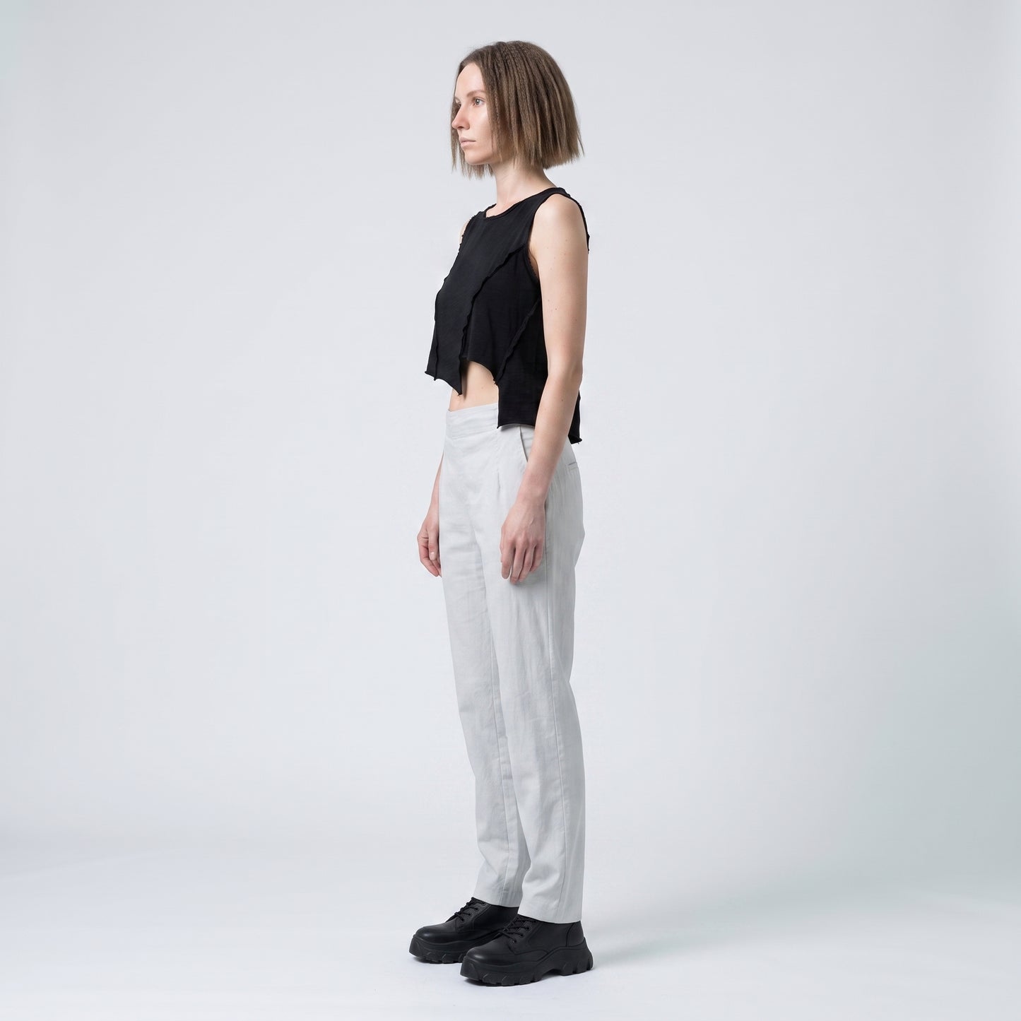 Minimalist Tailored Slim Trousers