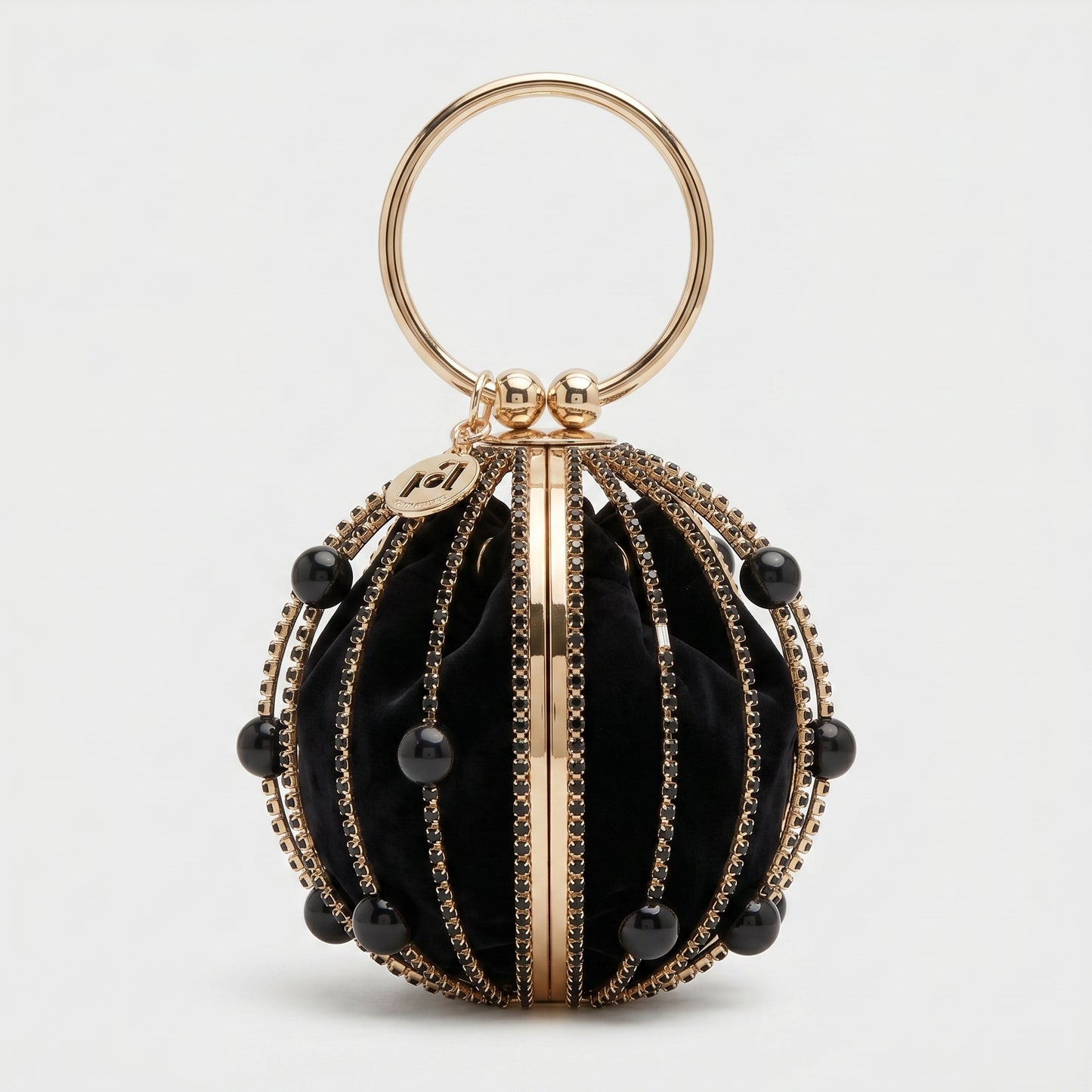 Crystal Beaded Cage Evening Bag