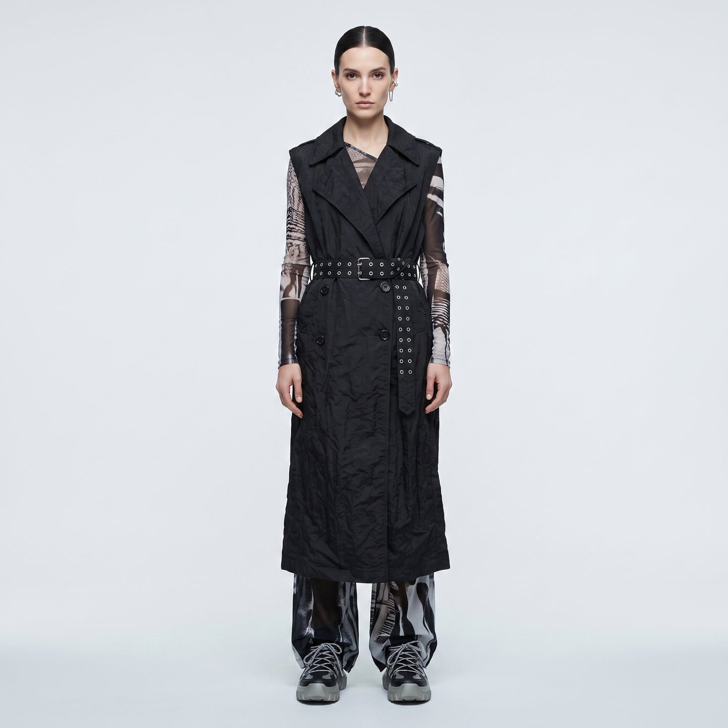 Structured Double-Breasted Utility Vest