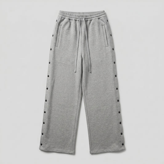 Wide Leg Snap Button Pants