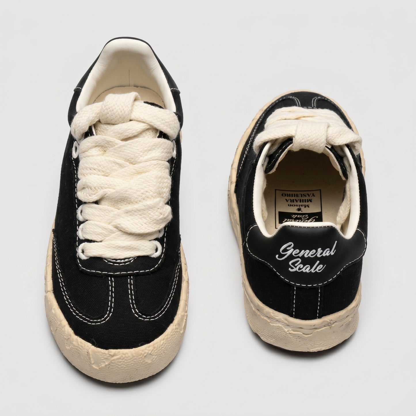 Chunky Contrast Stitch Canvas Sneakers
