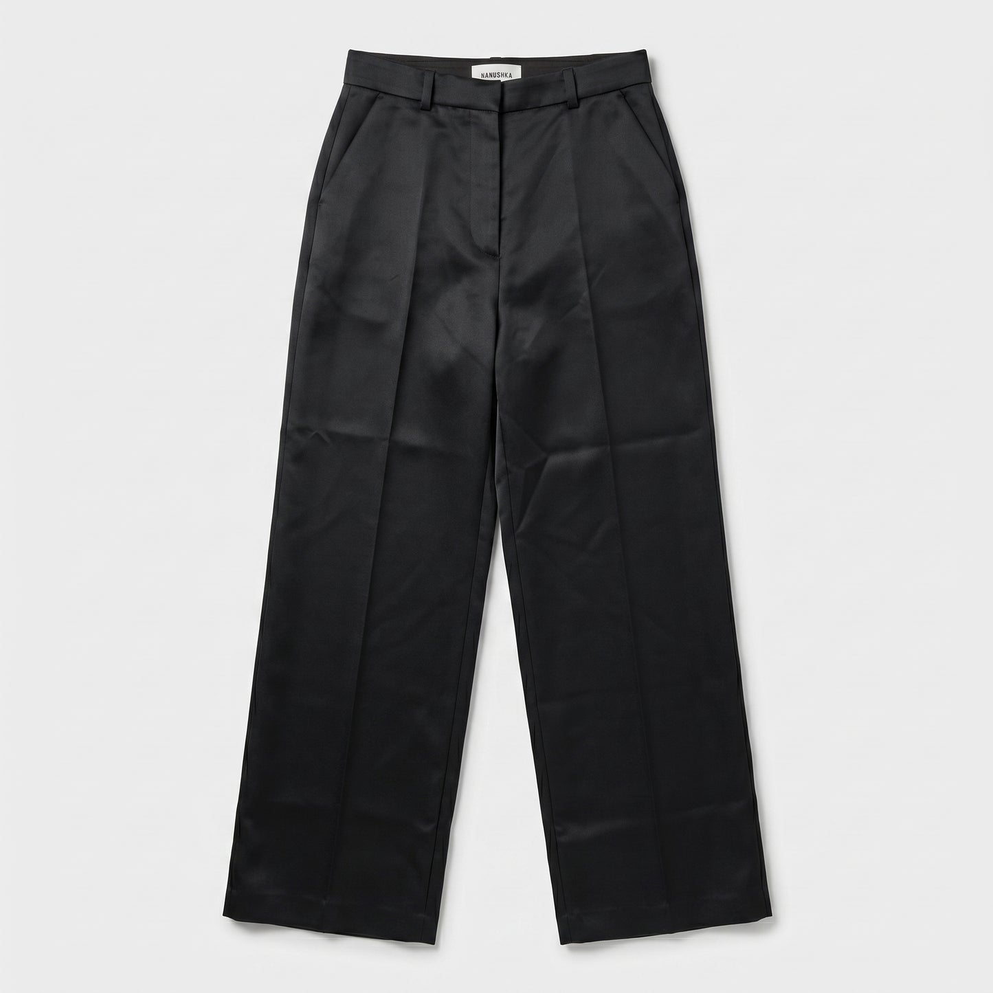 Lanai Satin Wide-Leg Trousers