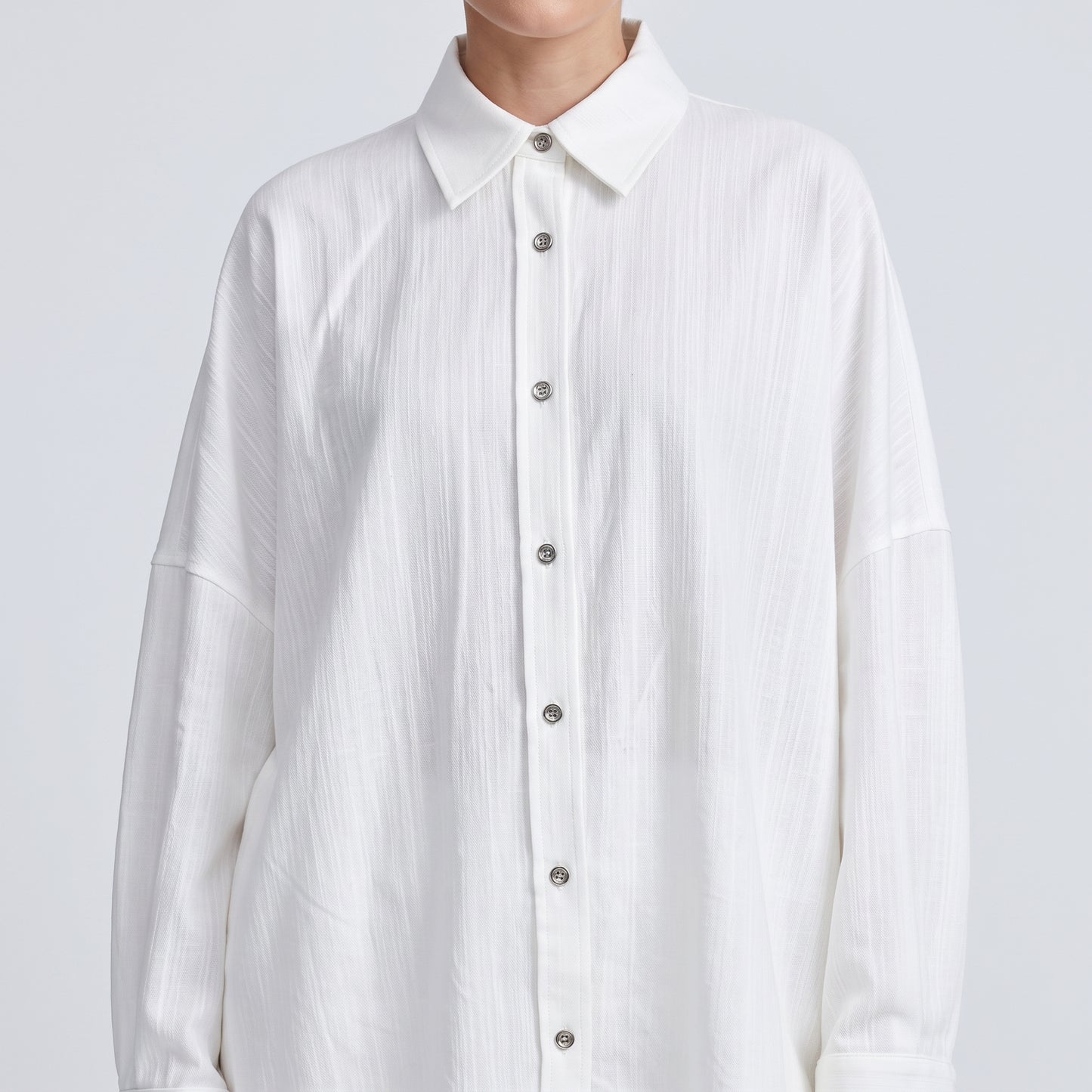 Essential Oversized White Cotton Shirt