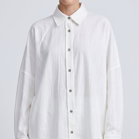 Essential Oversized White Cotton Shirt