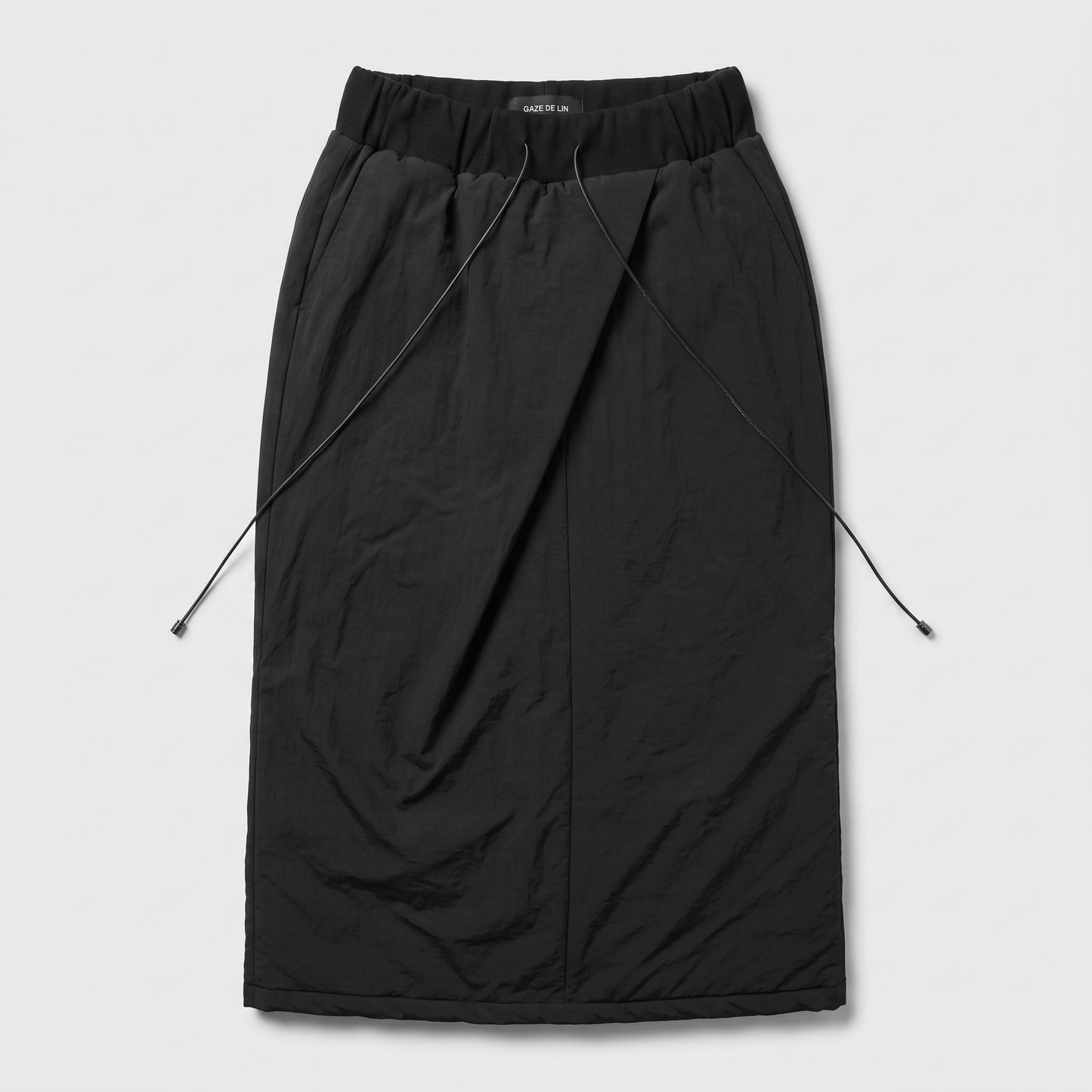 Modern Quilted Wrap Midi Skirt
