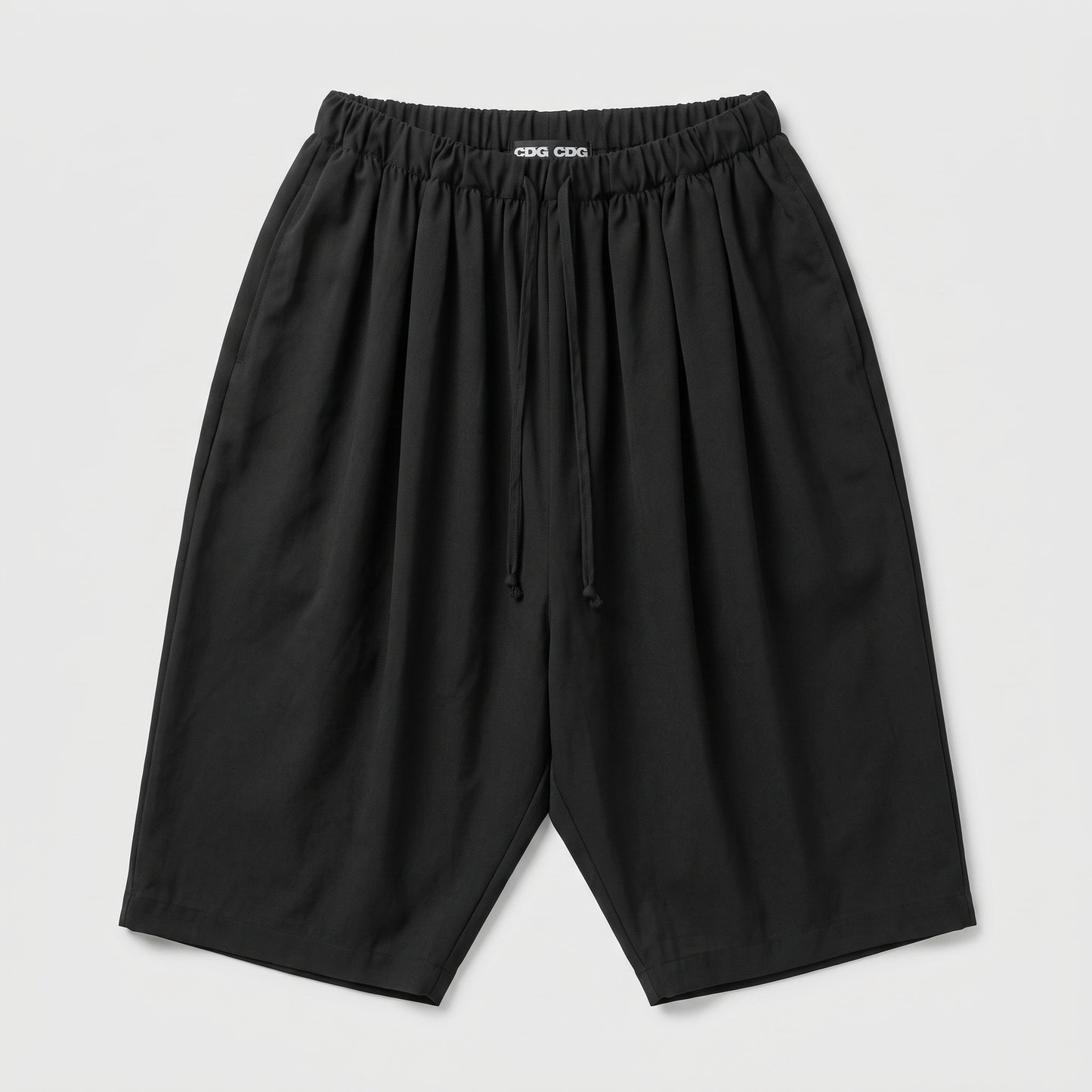 Black Drawstring Casual Shorts