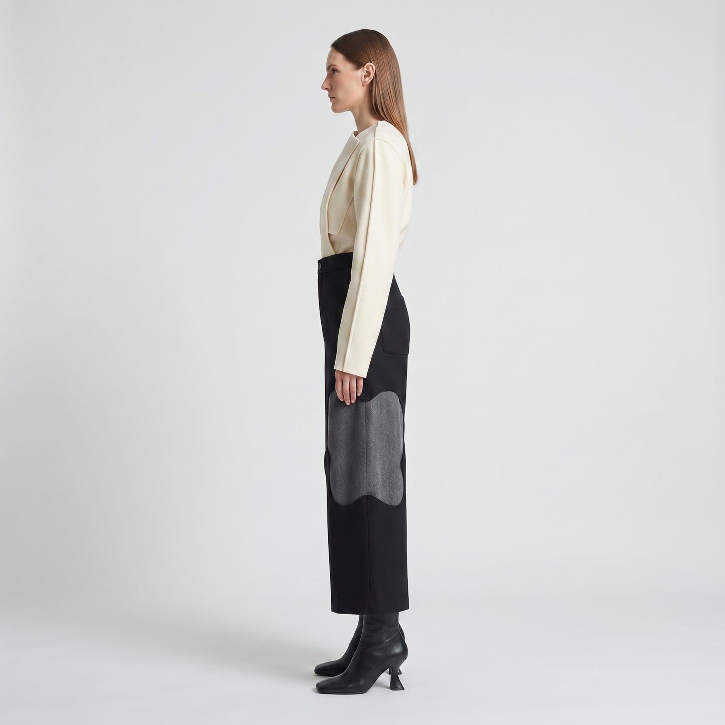 Sculptural Cutout Tailored Trousers