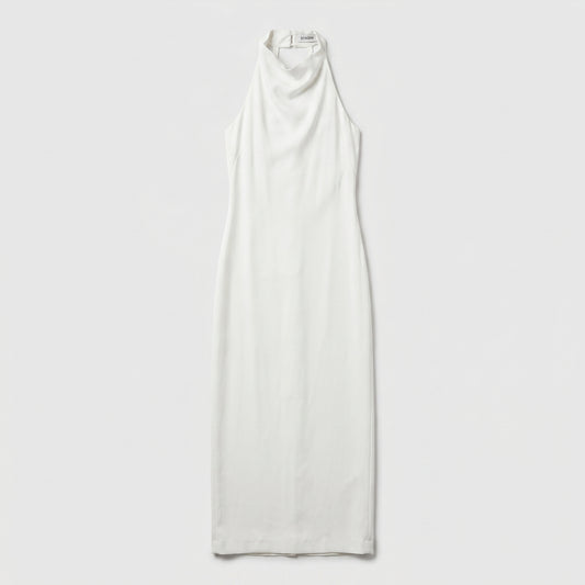 Elegant Halter Neck Midi Dress