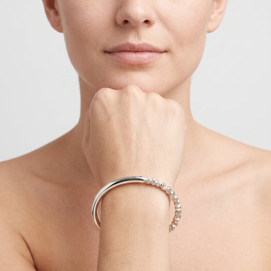 Textured Minimalist Silver Ring