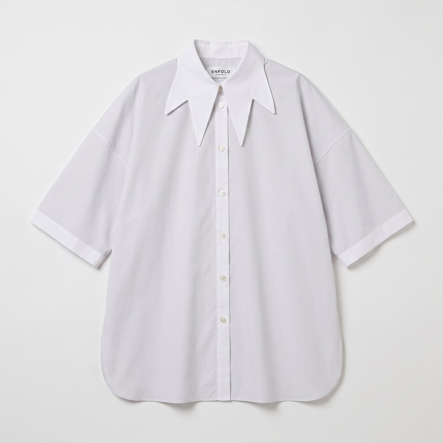 Oversized Pointed Collar Shirt