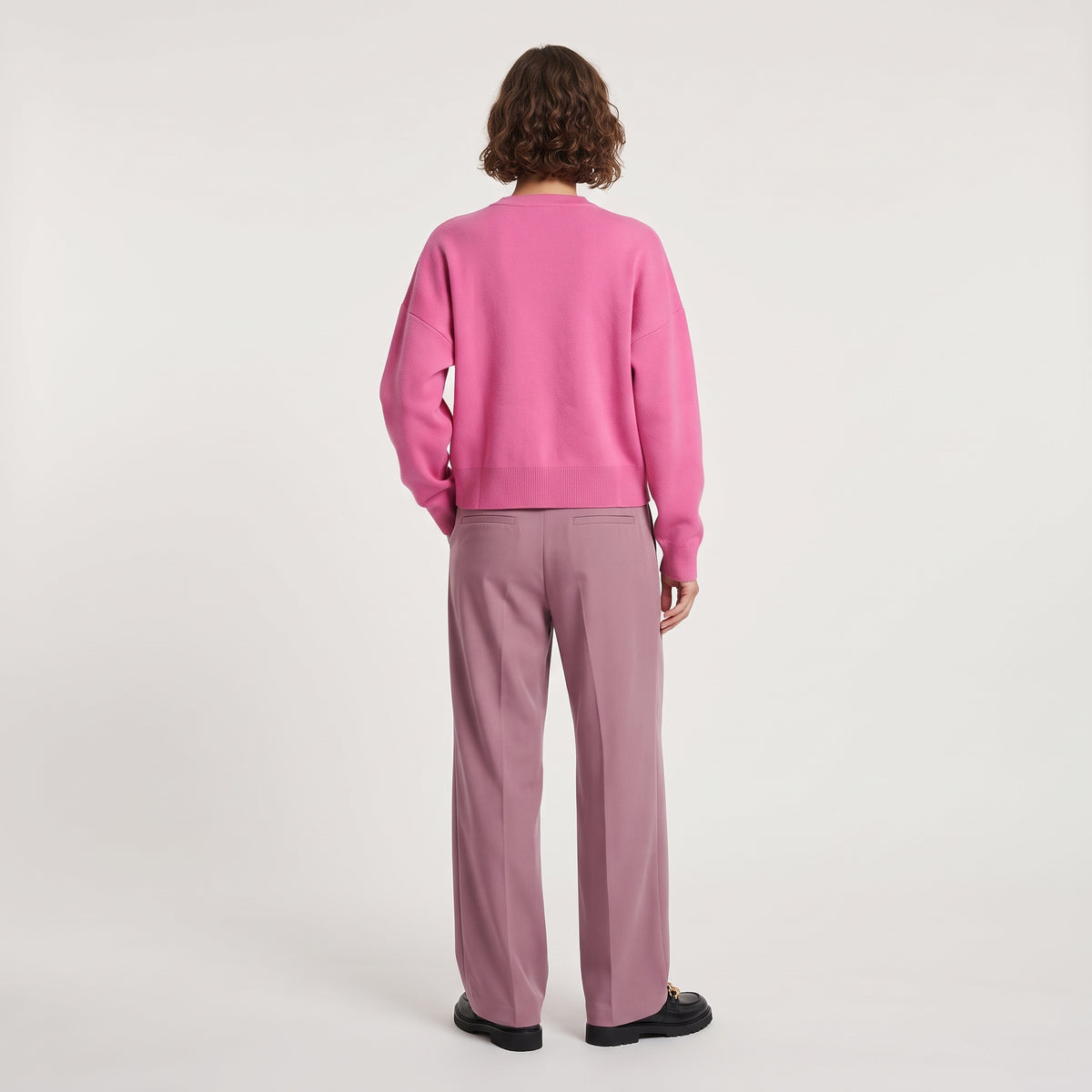 Vibrant Fuchsia Knit Cardigan