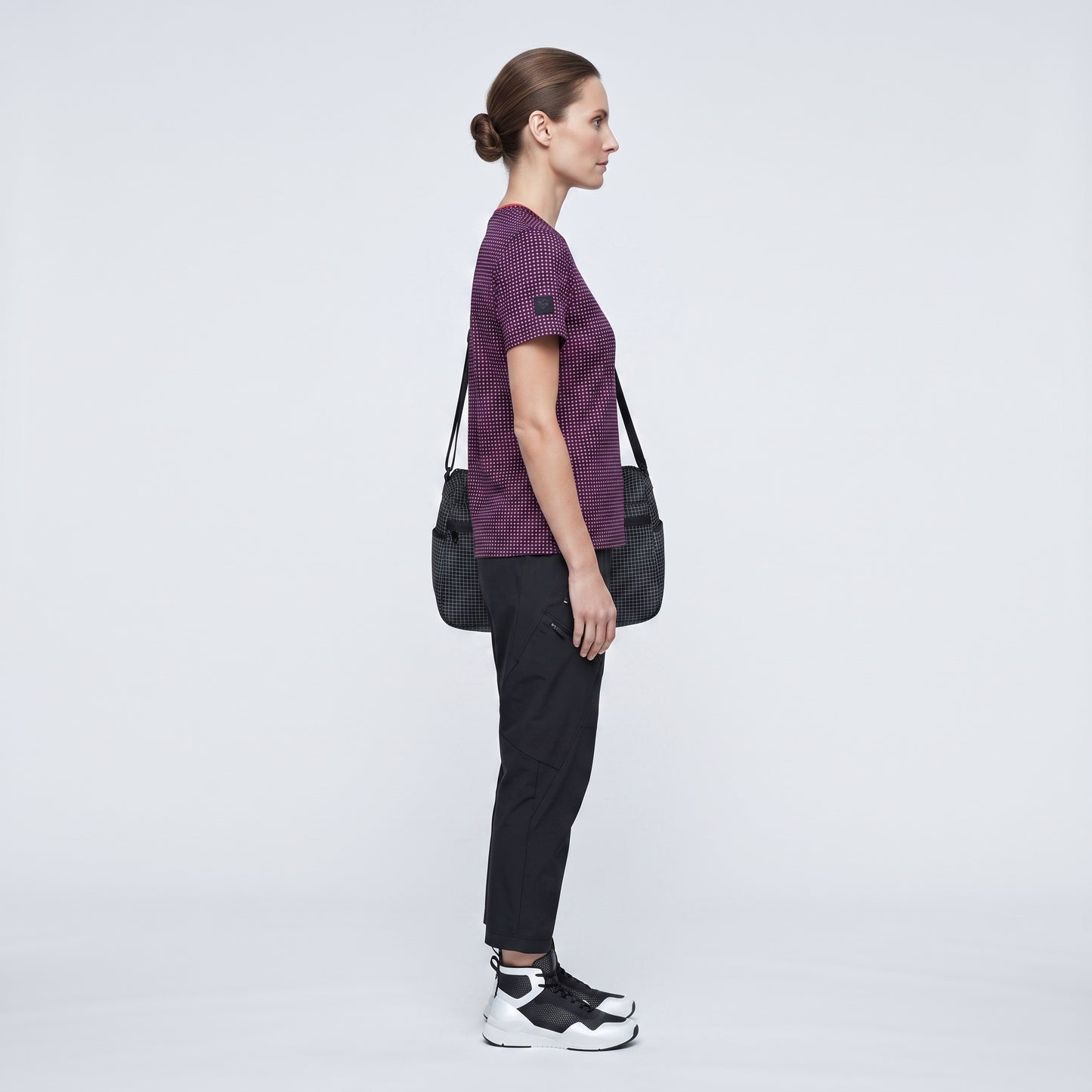 Technical Patterned Crewneck T-Shirt
