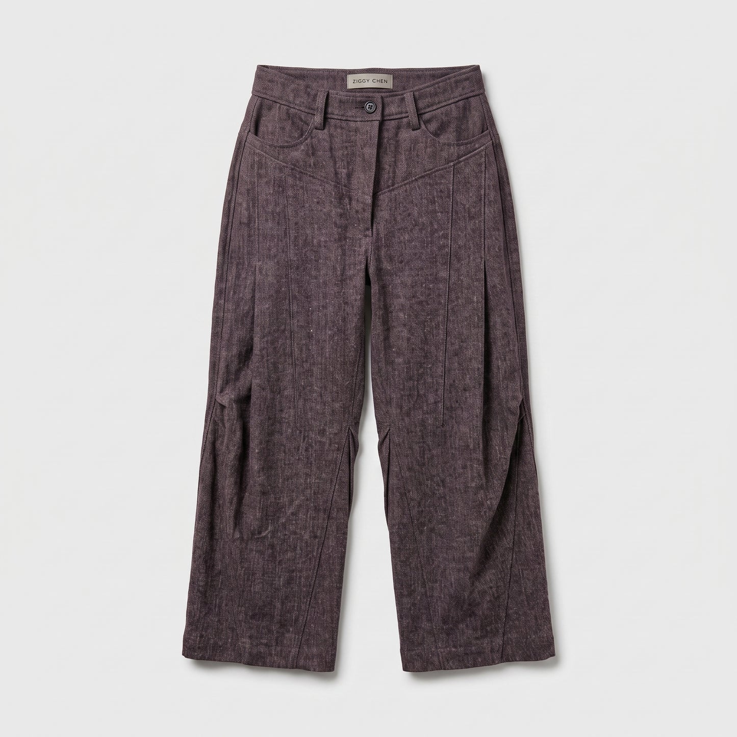 Structured High-Waisted Cropped Trousers