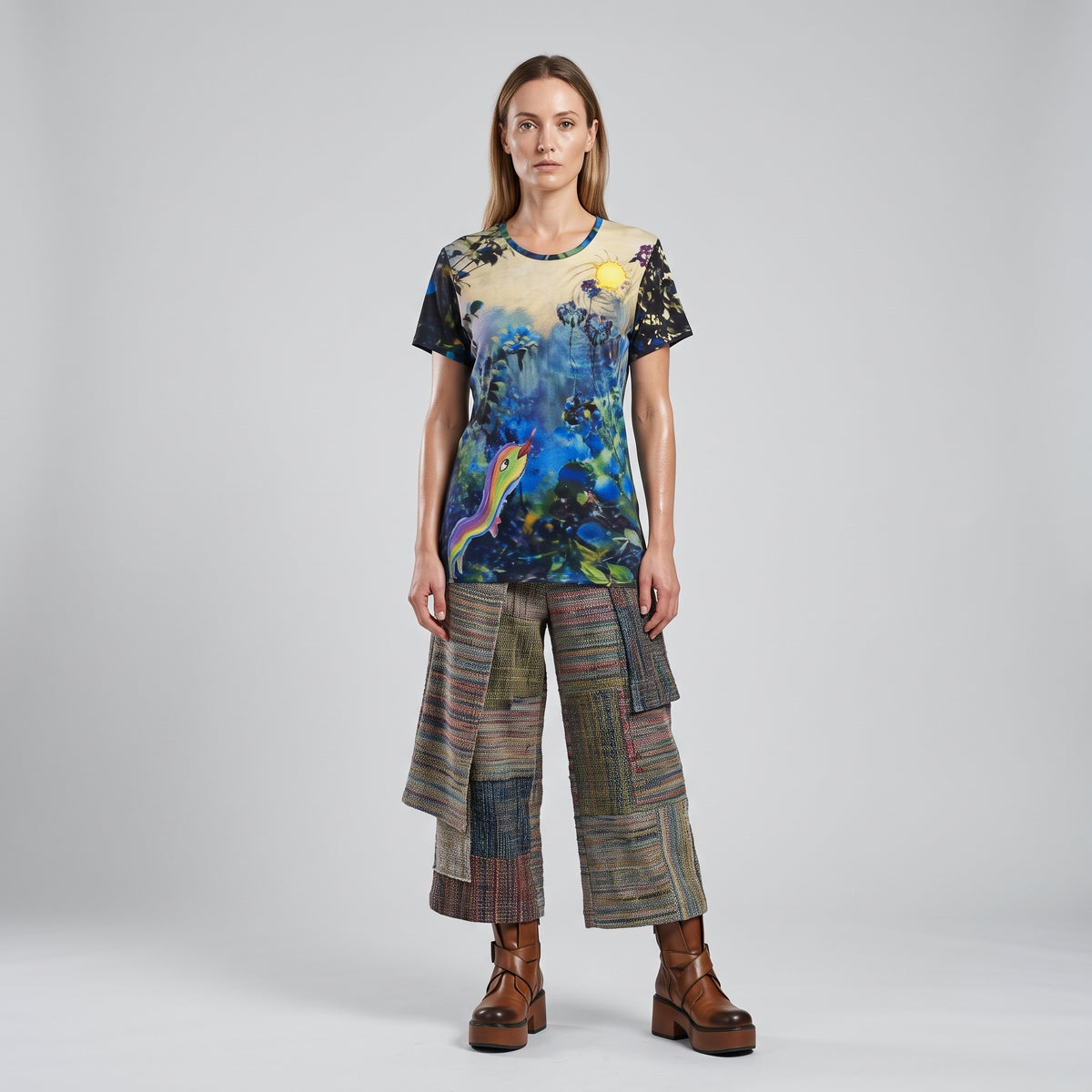Graphic Printed Artistic Cotton Tee
