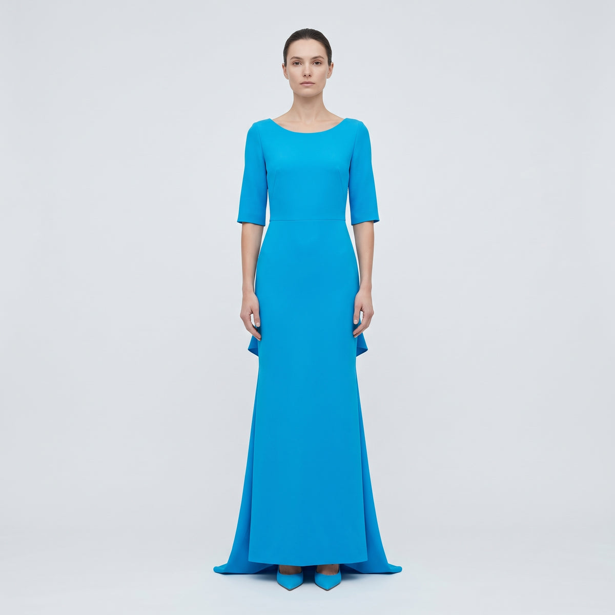 Vibrant Blue Column Maxi Dress