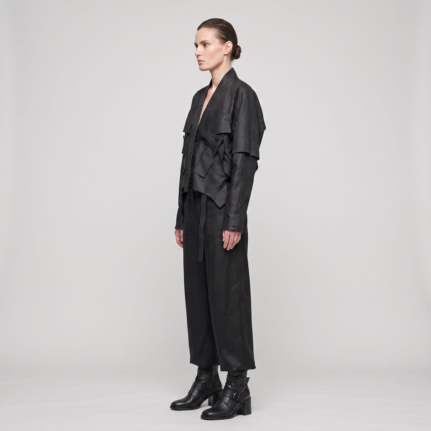 Architectural Layered Utility Jacket
