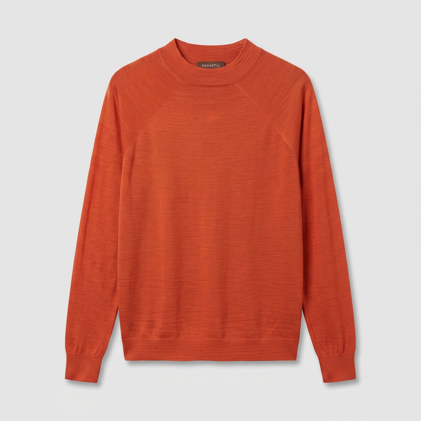 Rust Crew Neck Knit Sweater