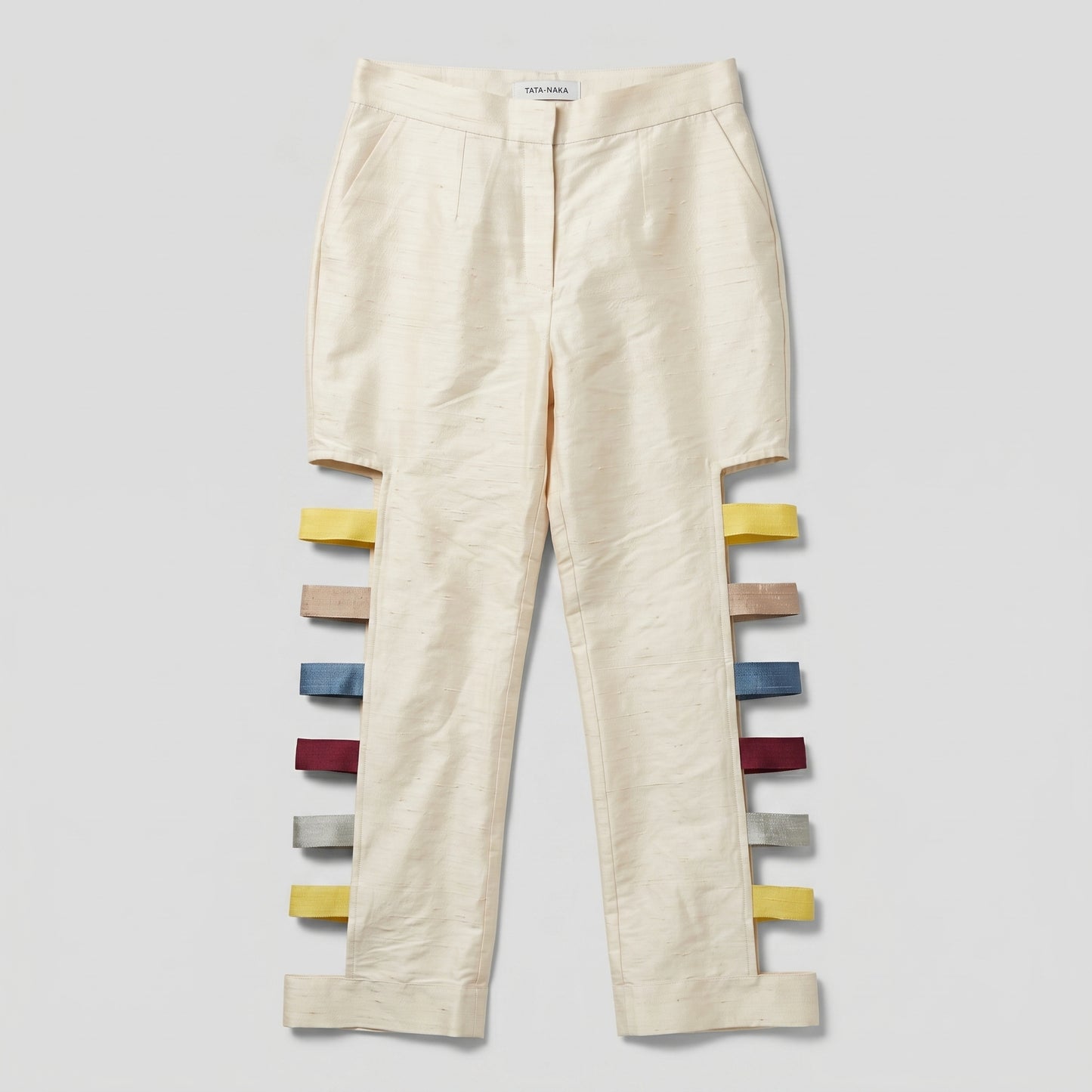 Cutout Multi-Strap Tailored Trousers