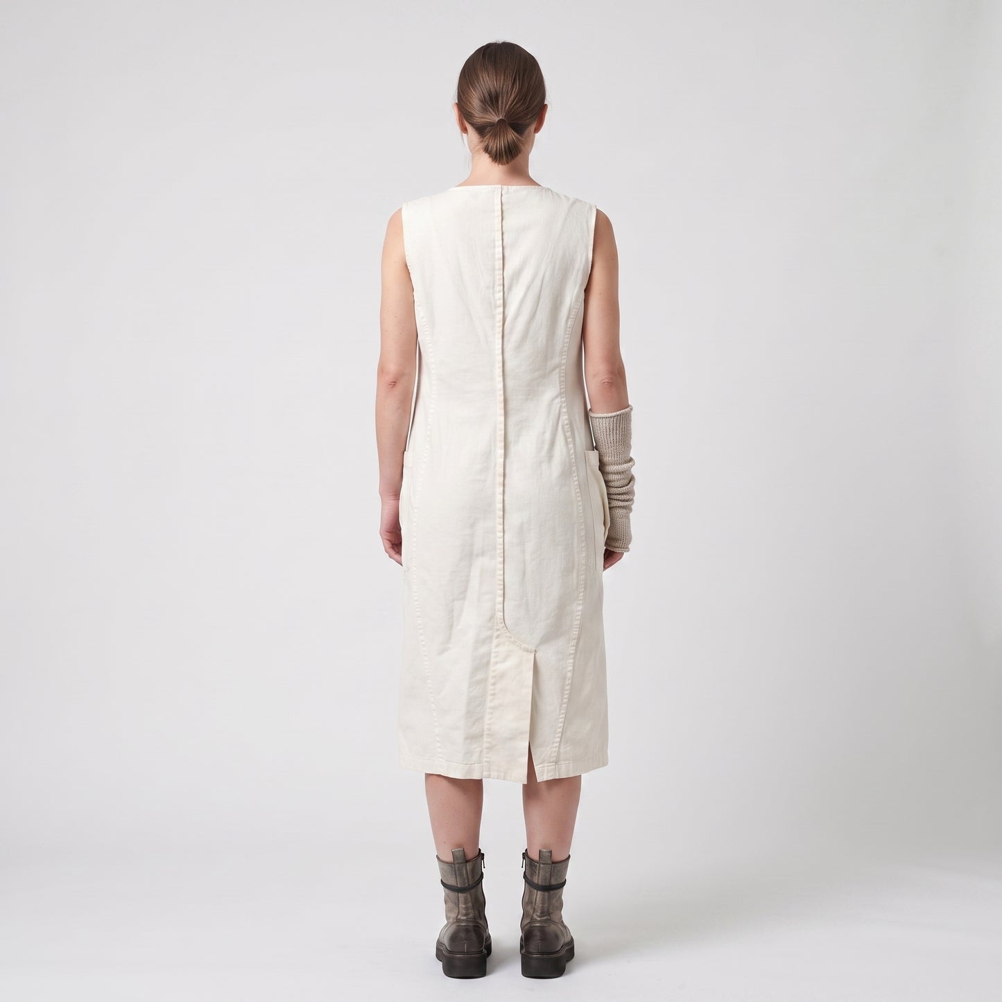 Abstract Print Sleeveless Dress