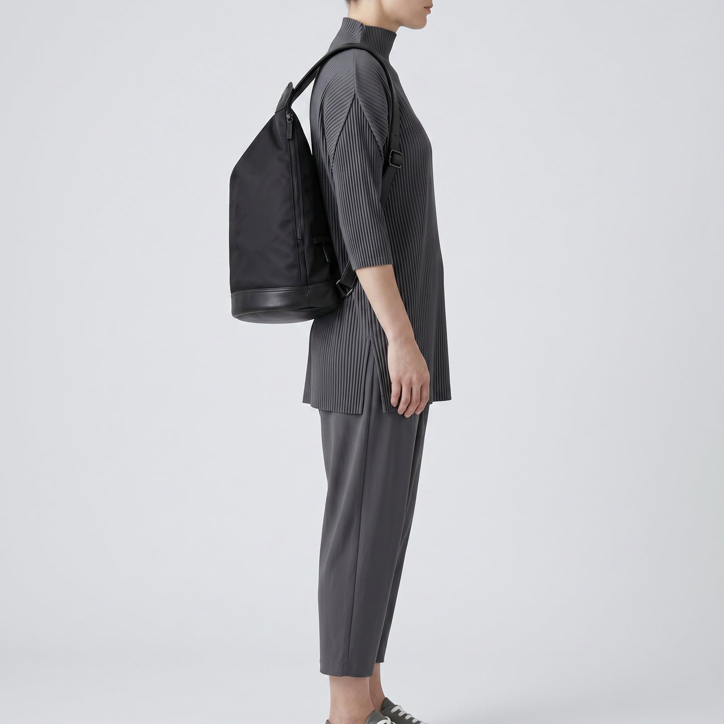 Minimalist Sculptural Teardrop Backpack