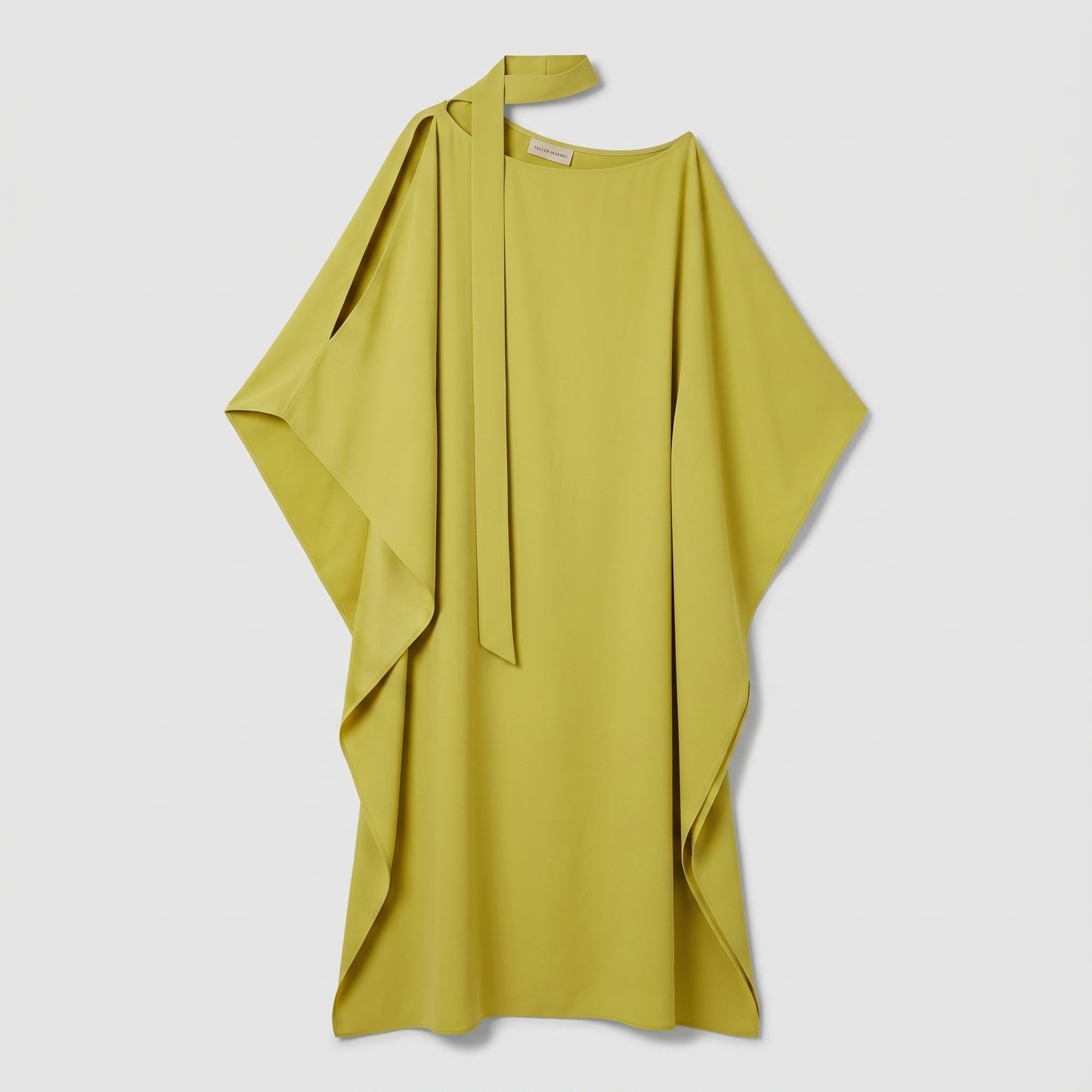 Asymmetric Crepe Kaftan Dress