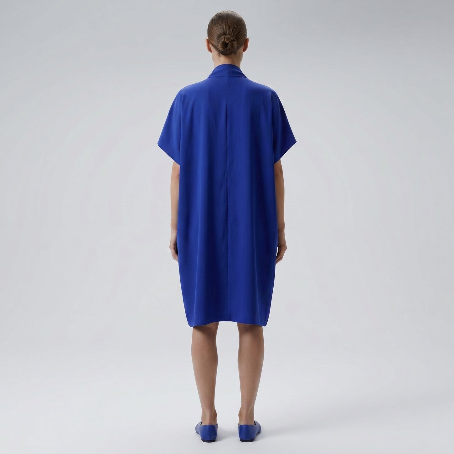 Cobalt Blue Draped Open Cardigan