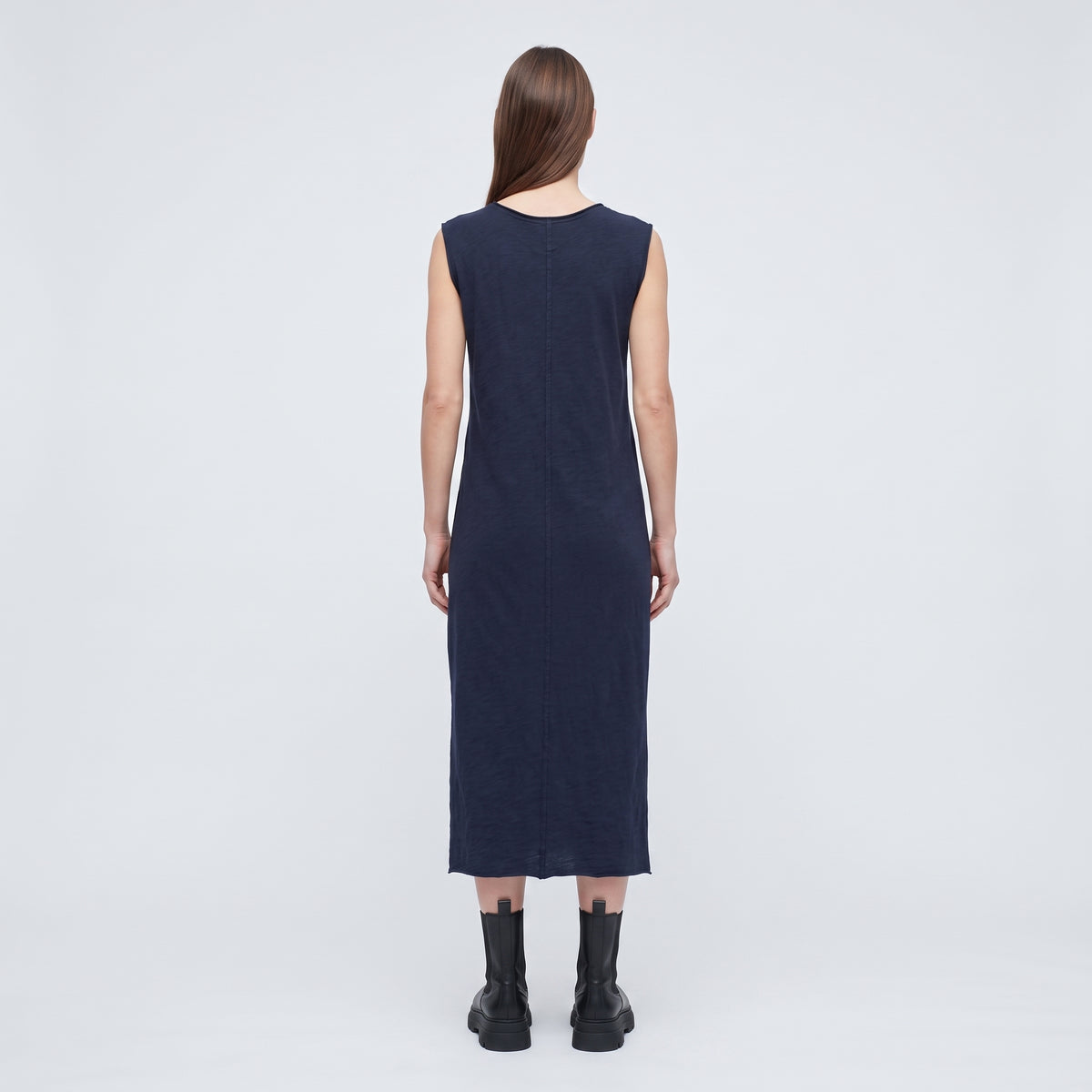 Essential Cotton Sleeveless Midi Dress