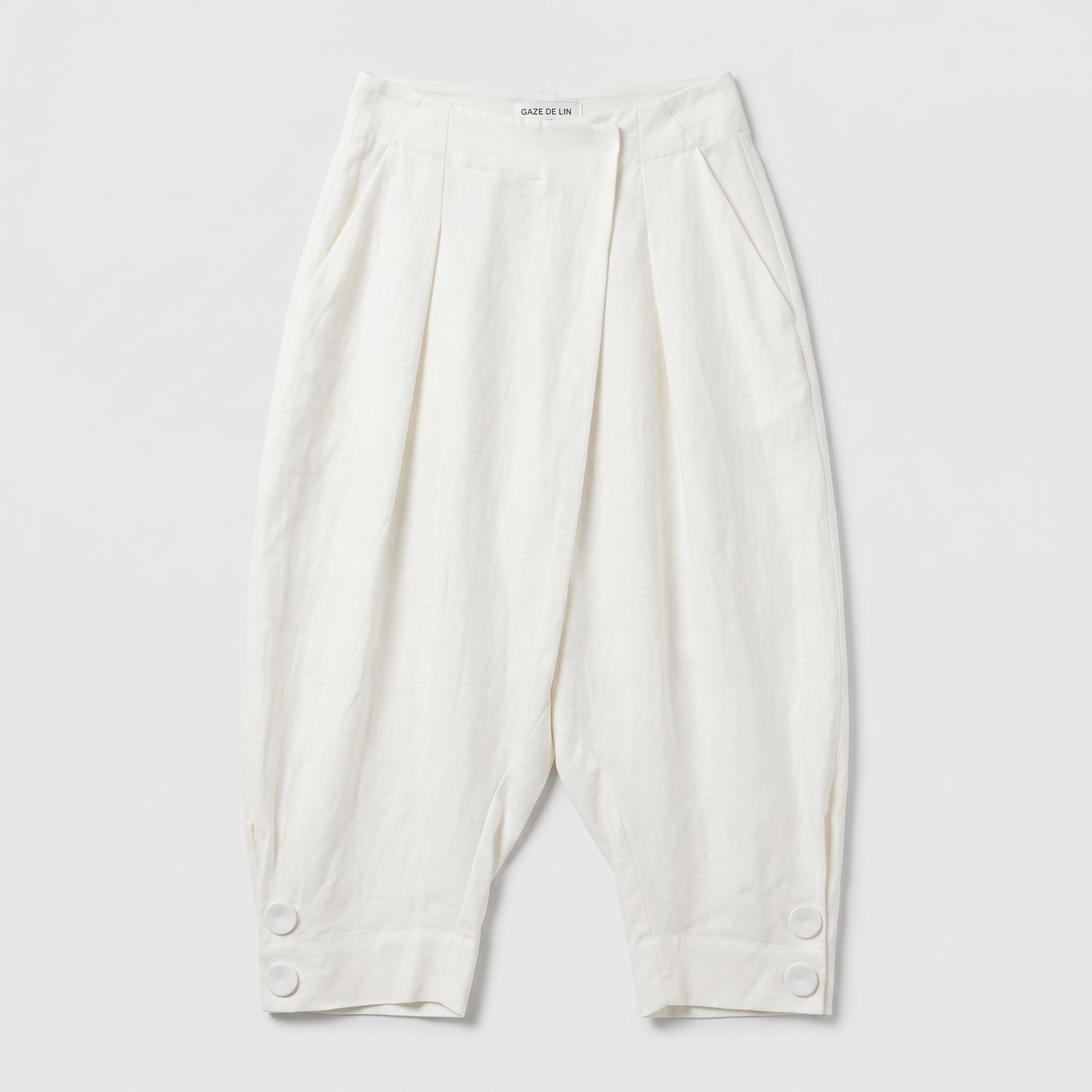 Tailored Linen Cropped Trousers