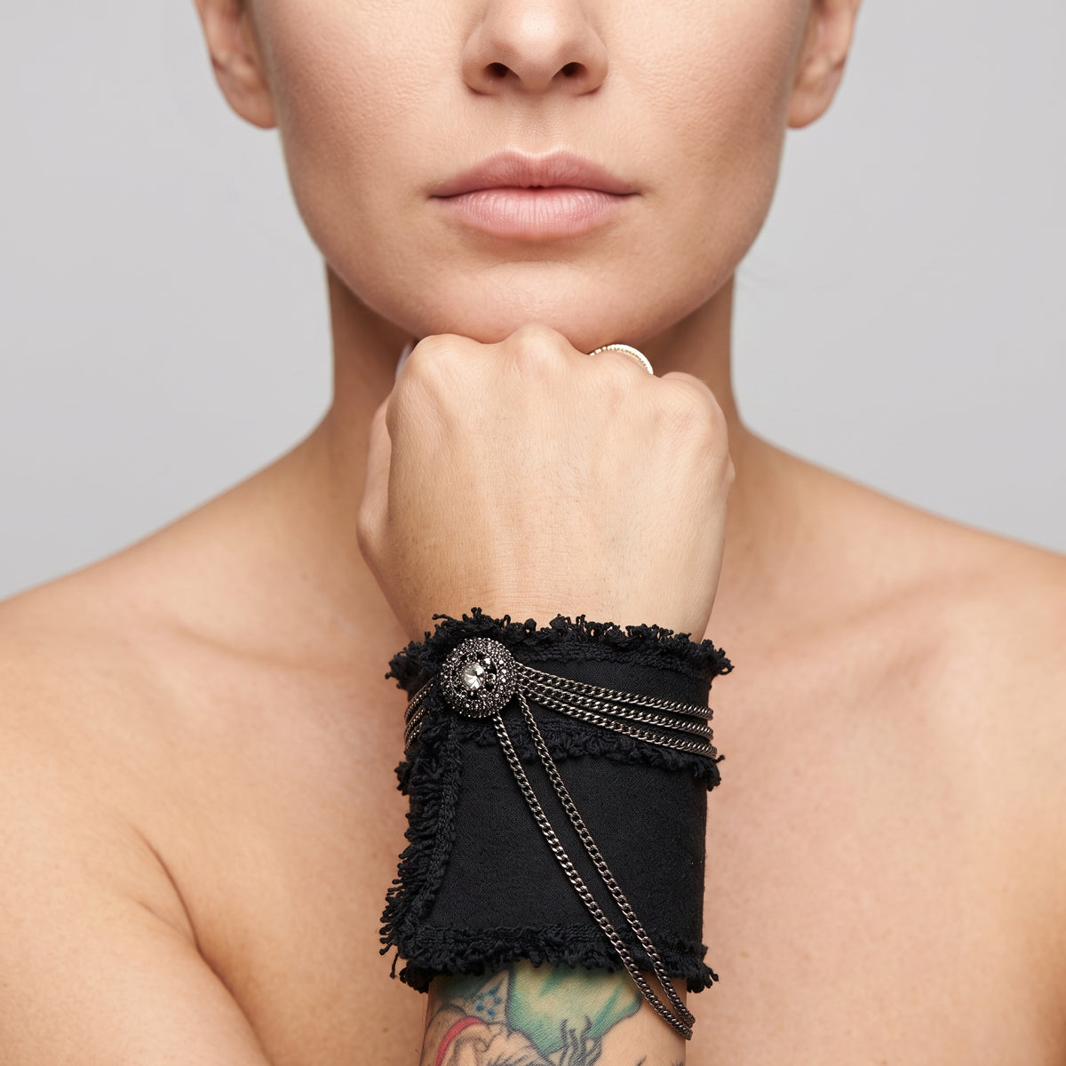 Embellished Fringe Statement Cuffs