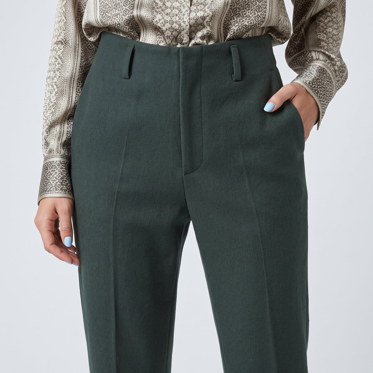 Tailored Forest Green Trousers