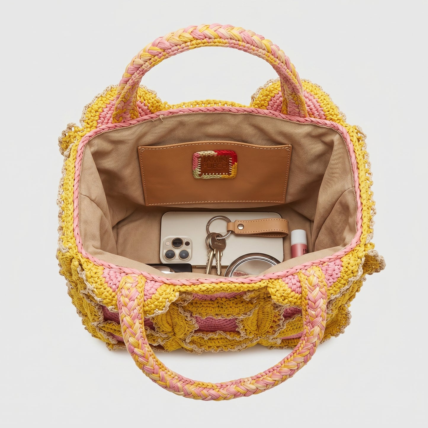 Handcrafted Floral Crochet Tote