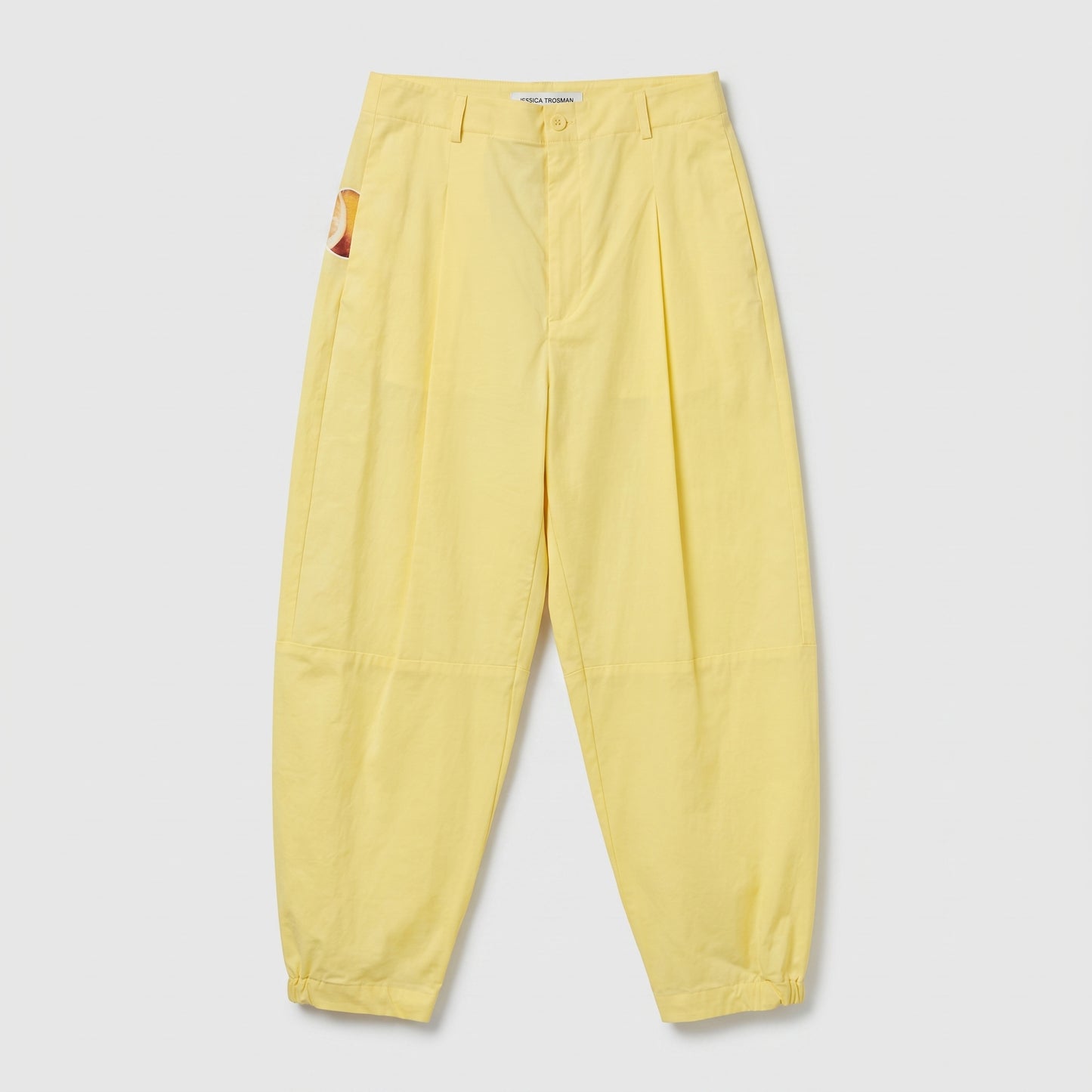 Pleated High-Waist Tapered Trousers