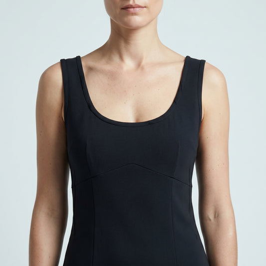 Essential Sleeveless Black Sheath