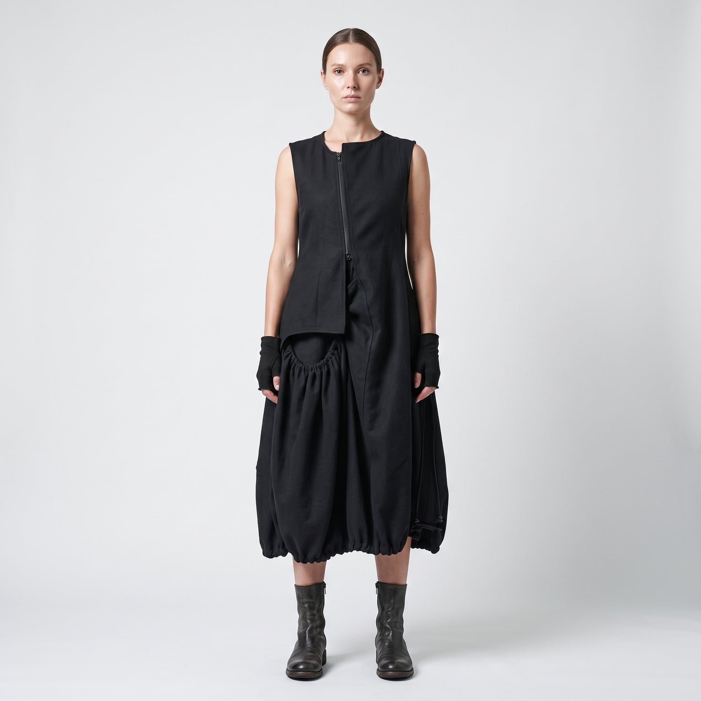 Architectural Asymmetric Tiered Vest