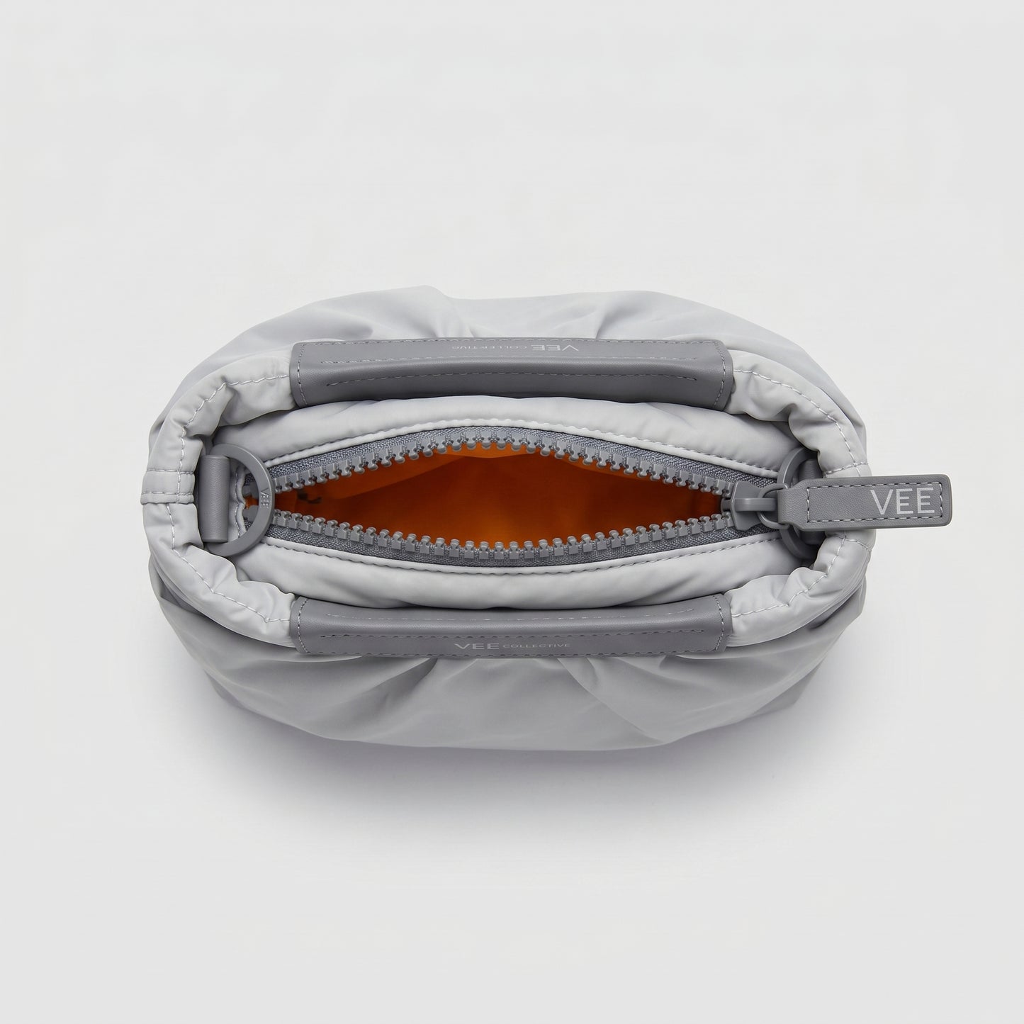 Minimalist Grey Padded Clutch