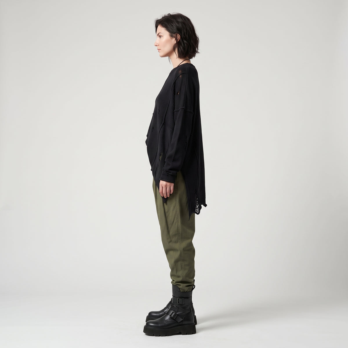 Utility Cargo Trousers in Khaki