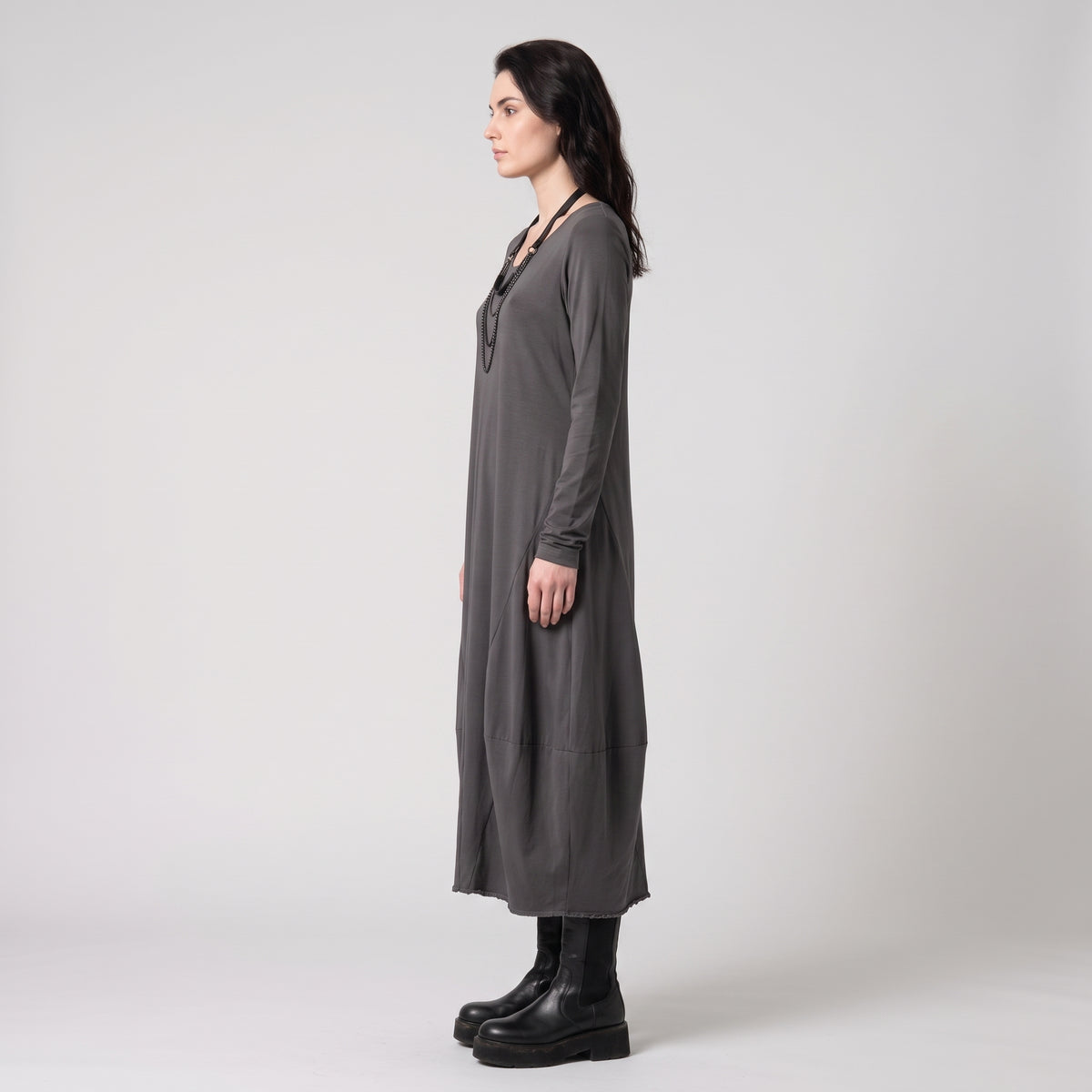 Asymmetric Cotton Jersey Tunic Dress