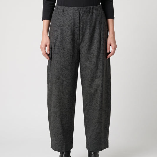 Textured Charcoal Tailored Trousers
