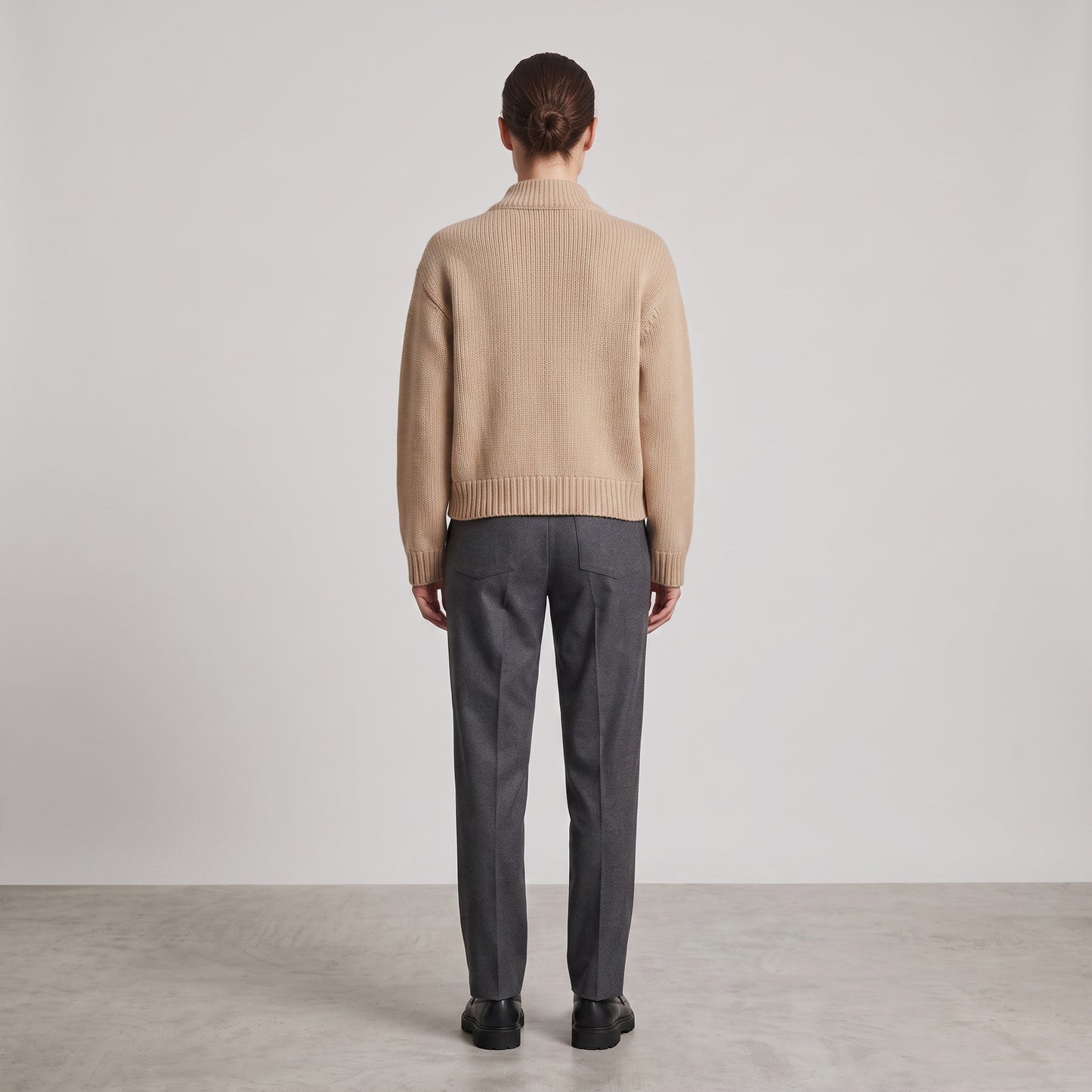 Minimalist Ribbed Knit Bomber Jacket