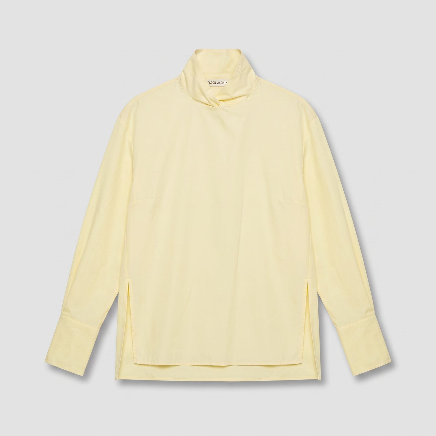 Pastel Mock Neck Long-Sleeve Top