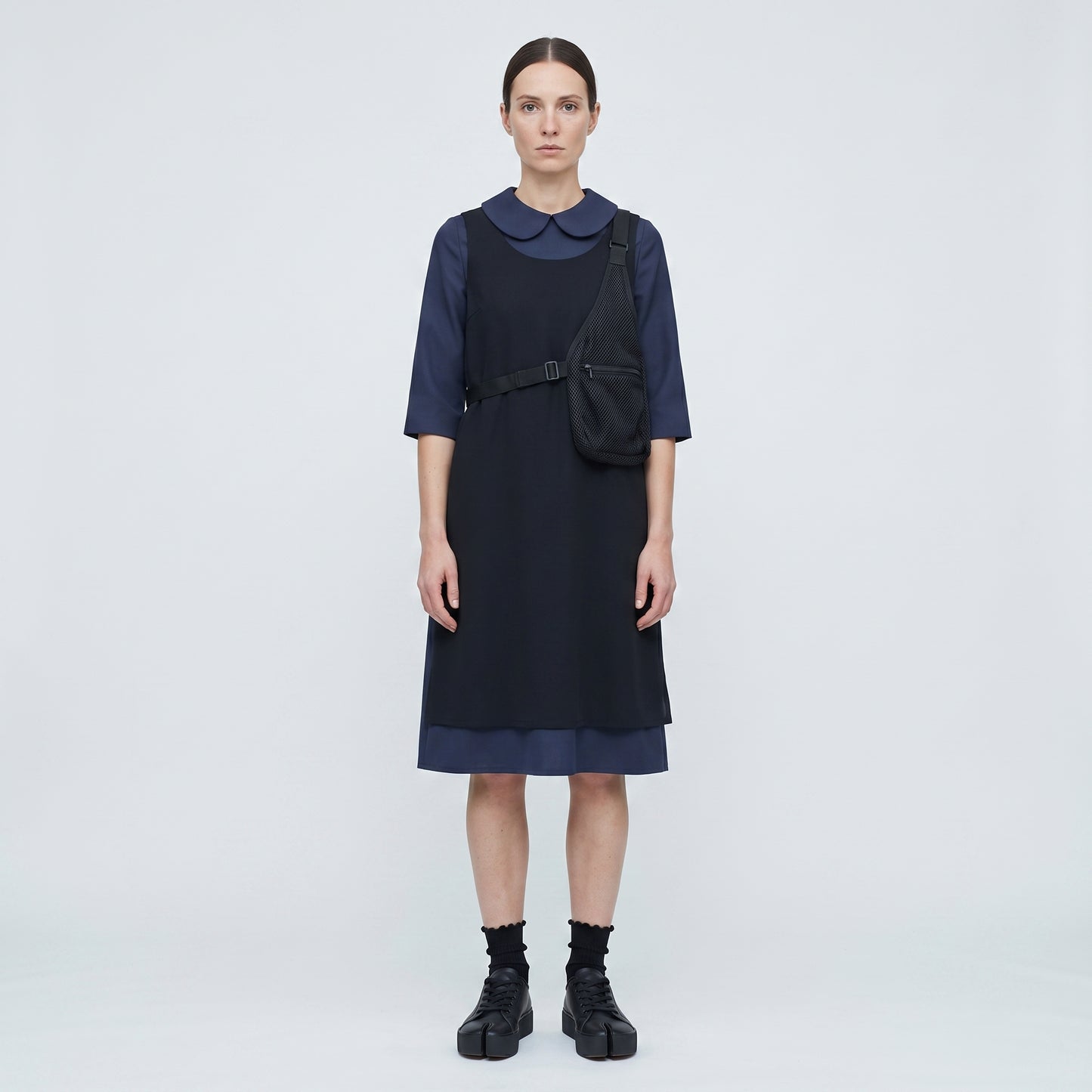 Layered Peter Pan Collar Dress