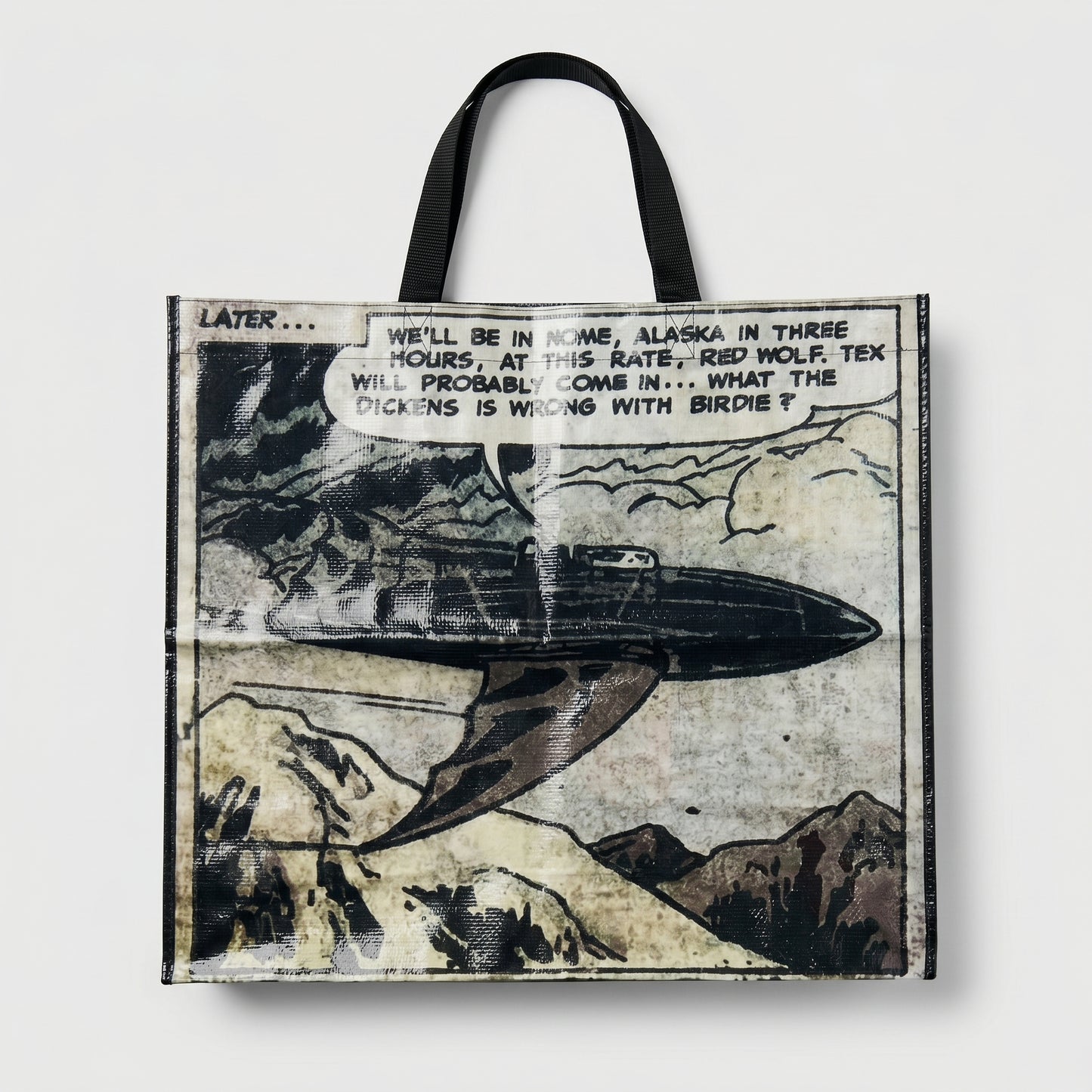 Illustrated Comic Strip Shopper Bag