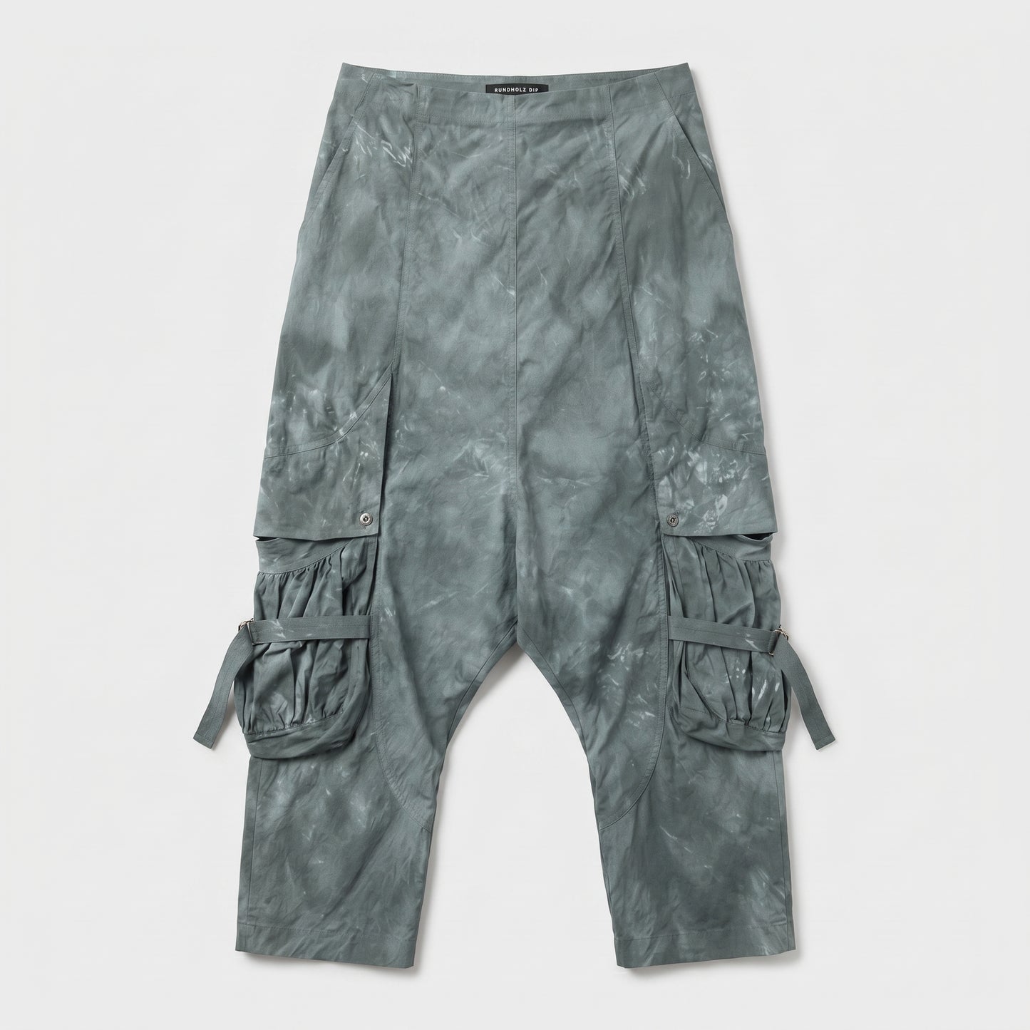 Tie-Dye Cargo Drop Crotch Trousers