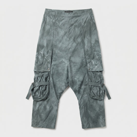 Tie-Dye Cargo Drop Crotch Trousers