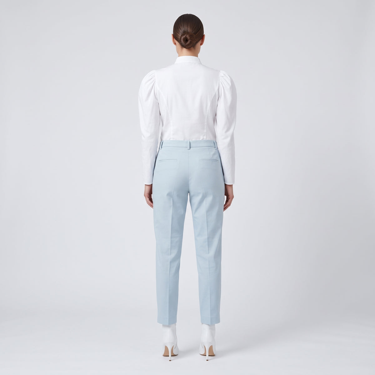 Tailored Pastel Slim Trousers