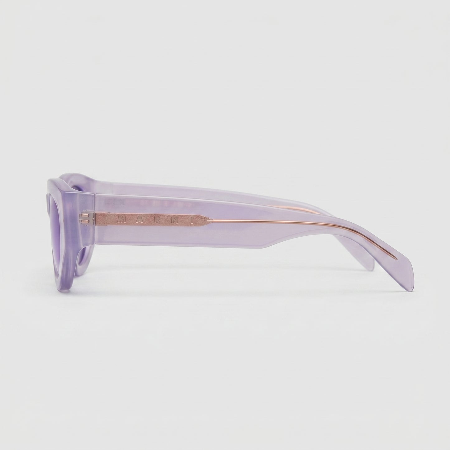 Transparent Purple Cat Eye Sunglasses