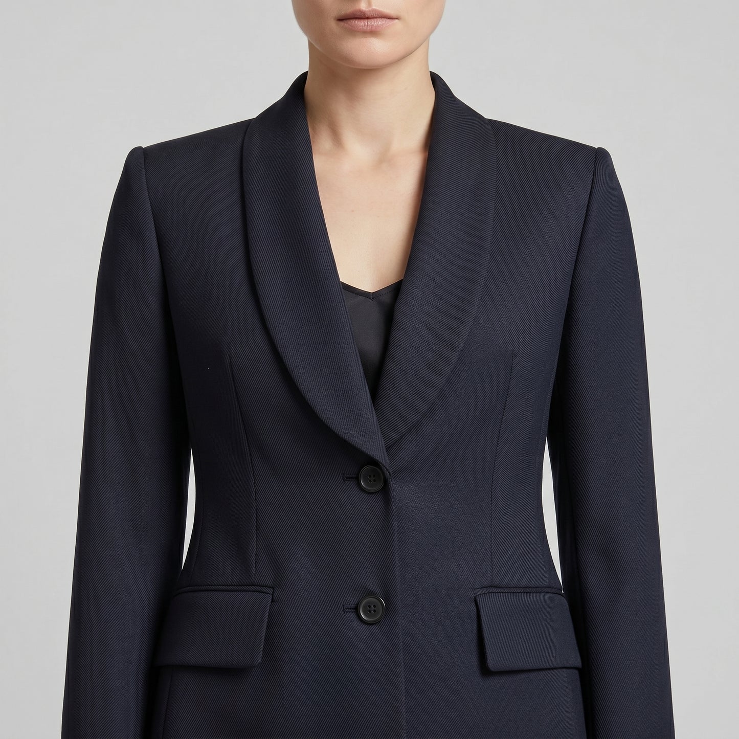 Tailored Shawl Collar Blazer