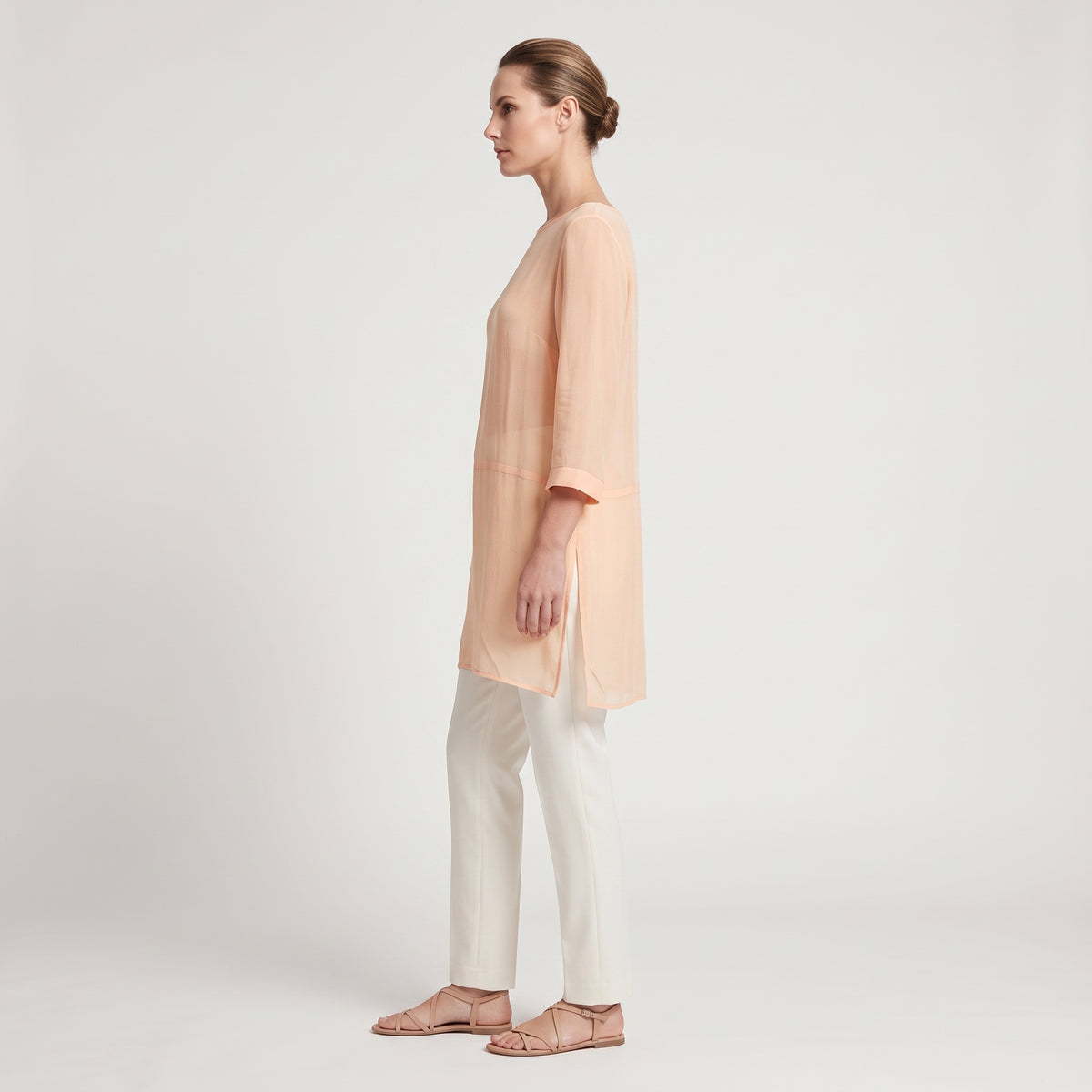 Peach Lightweight Jersey Tunic