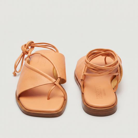 Ankle Lace-Up Leather Sandals